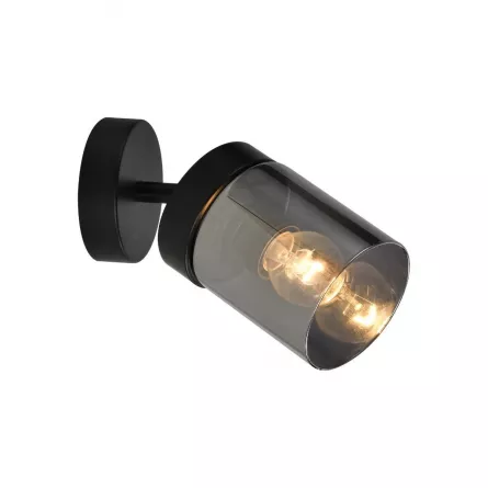 Aplica de perete, Hazy AP1, 1 x E27, culoare neagra, Klausen KL161024