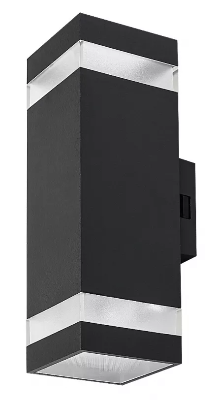 Aplica exterior LED URFA LINE PATRAT NEGRU 16W 77210 Rabalux