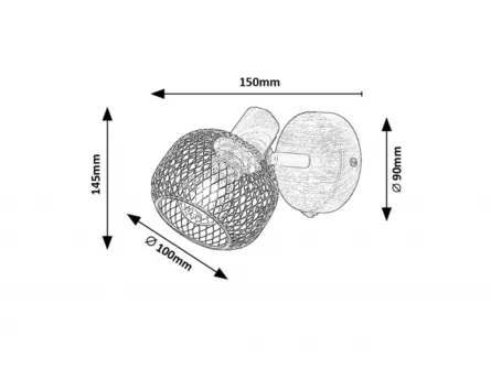 Aplica Grendel 3127, 1xE14, max. 40W, IP20
