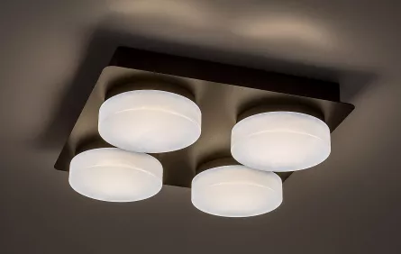 Aplica LED pentru baie Attichus D28, Rabalux 75004, putere 21 W, culoare neagra