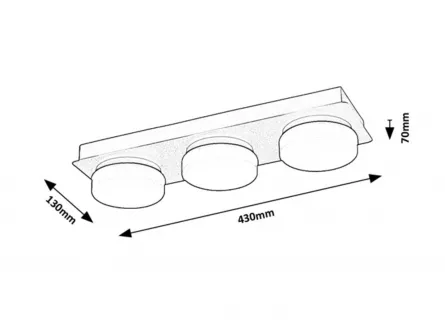 Aplica LED pentru baie Attichus L43, Rabalux 75003, putere 18 W, culoare neagra