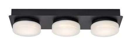 Aplica LED pentru baie Attichus L43, Rabalux 75003, putere 18 W, culoare neagra