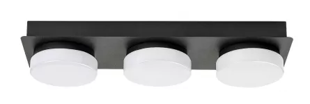 Aplica LED pentru baie Attichus L43, Rabalux 75003, putere 18 W, culoare neagra