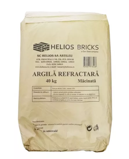 Argila refractara, ambalare 40 kg