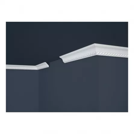 Bagheta decorativa Marbet din polistiren B-1  32x32x2000 mm lungime 2 m culoare alb