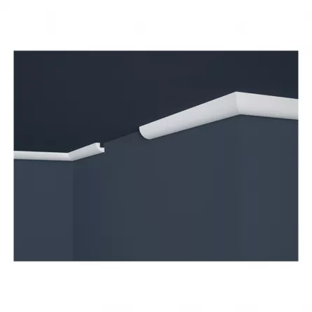 Bagheta decorativa Marbet din polistiren Lux E-1  22x22x2000 mm lungime 2 m culoare alb