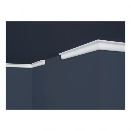 Bagheta decorativa Marbet din polistiren Lux E-3  22x25x2000 mm lungime 2 m culoare alba