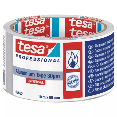 Banda aluminiu, Tesa TS 63632, dimensiune 10 m X 50 mm