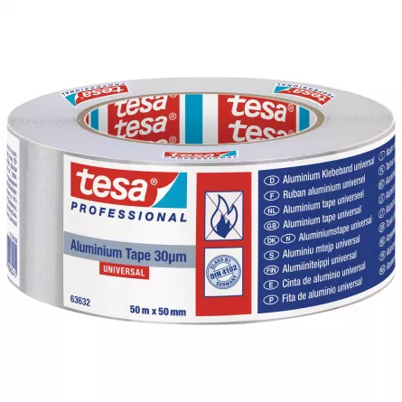 Banda aluminiu, Tesa TS 63632, dimensiune 50 m X 50 mm
