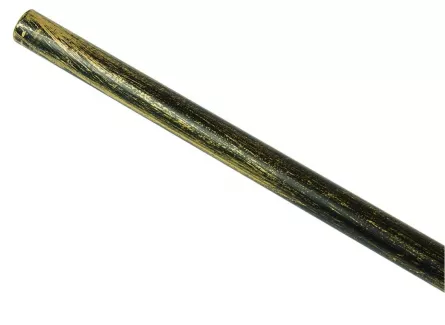 Bara fier forjat pentru galerie grosime 20 mm negru auriu 120 cm