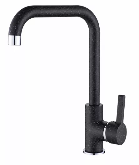 Baterie bucatarie verticală cu pipă U. Negru BKU 765D