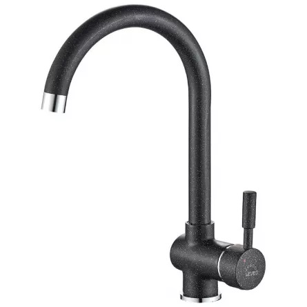 Baterie bucatarie verticală cu pipă U. NEGRU BQX 768D