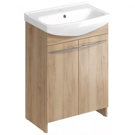 Baza Arsena cu lavoar Cersania 60 cm, culoare nuc
