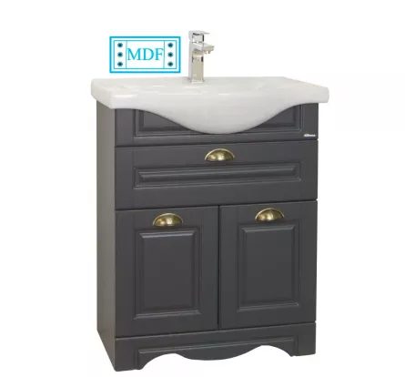 Baza MDF si lavoar Seria 172, 65cm, antracit