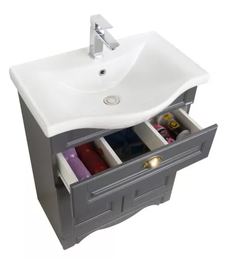 Baza MDF si lavoar Seria 172, 65cm, antracit