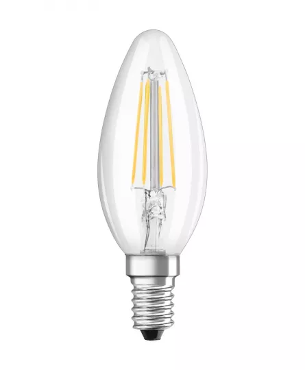 Bec LED filament lumanare B35 E14 4W 470lm lumina calda 2700 K