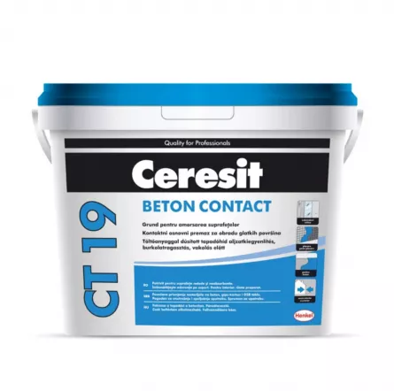 Beton contact, Ceresit CT 19 pentru amorsarea suprafetelor minerale de interior si exterior, ambalare 7,5 kg