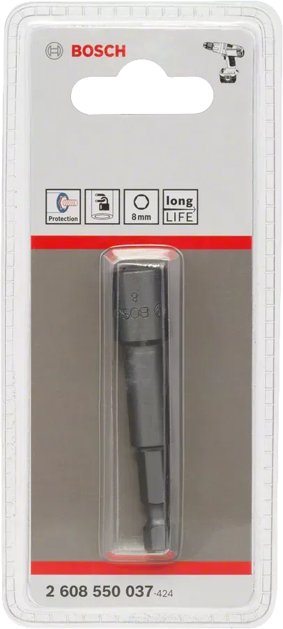 Cheie tubulara Bosch Extra Hard  8 mm, prindere hexagonala 1/4"