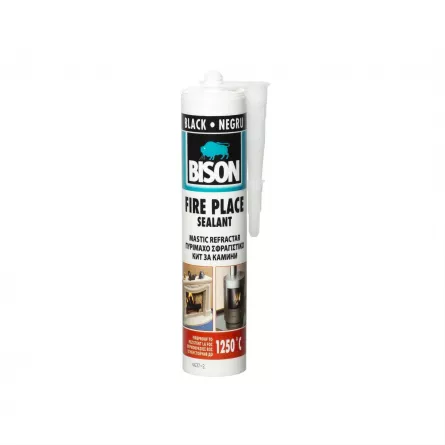 Bison Mastic refractar, ambalare 530 g, culoare neagra