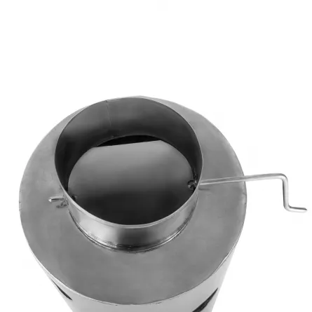 Boiler baie 110 L, combustibil solid si electric + serpentina – INXEL 110S