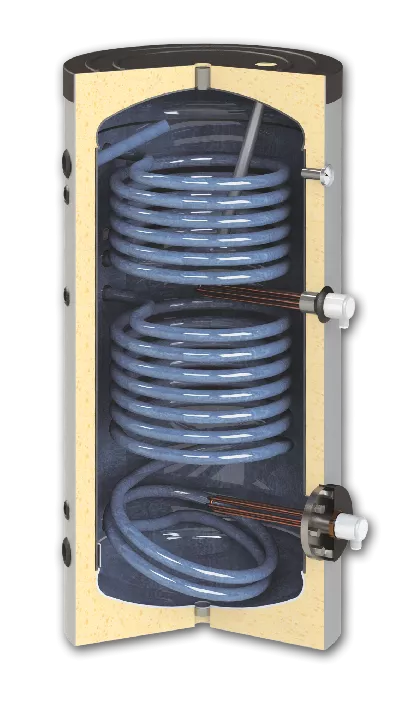 Boiler Radox DOX WT2 300, cu doua serpentine, 300 L
