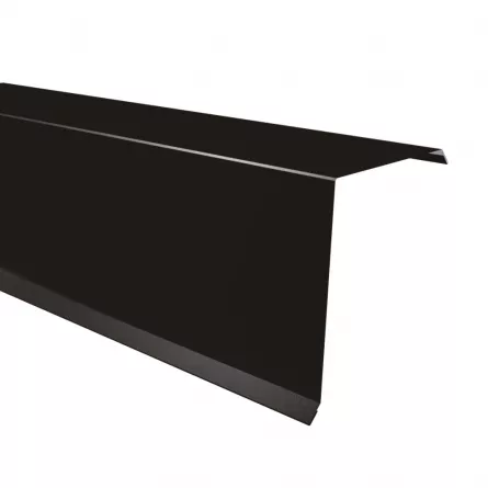 Bordura fronton mare Rufster Eco 0,45 mm grosime 9005 MS negru mat structurat