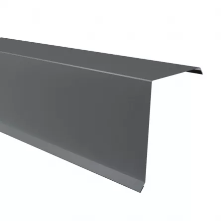 Bordura fronton mare Rufster Premium 0,5 mm grosime 7016 MS gri-antracit mat structurat
