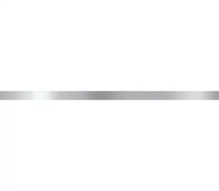 Brau decorativ SUPER SILVER 2.5x75 cm, argintiu lucios