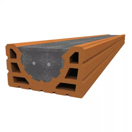 Buiandrug Leier din beton armat cu manta ceramica lungime 3.25 m