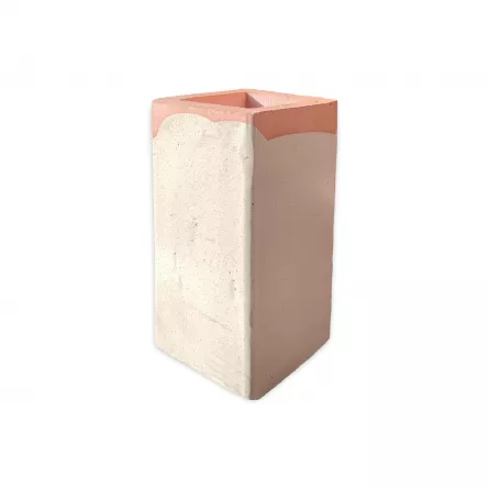 Burlan din teracota, culoare crem