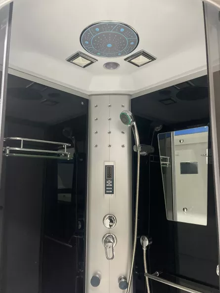 Cabina dus cu hidromasaj, 8851, cada inalta, 90x90x215 9 piese