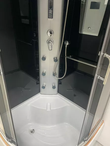 Cabina dus cu hidromasaj, 8851, cada inalta, 90x90x215 9 piese