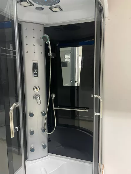 Cabina dus cu hidromasaj, 8851, cada inalta, 90x90x215 9 piese