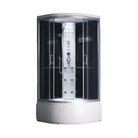 Cabina dus cu hidromasaj, 8851, cada inalta, 90x90x215 9 piese
