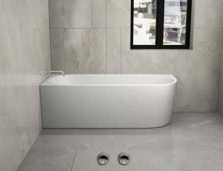 Cada freestanding FARO, 170 x 75 cm, acryl, montaj stanga