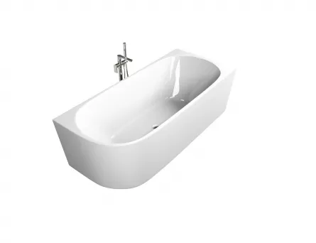 Cada freestanding PORTO, 170 x 75 cm, acryl, montaj dreapta