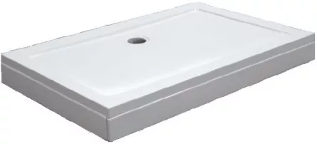 Cadita de dus dreptunghiulara cu montaj SLIM - SC1280S, 120 x 80 cm, alb