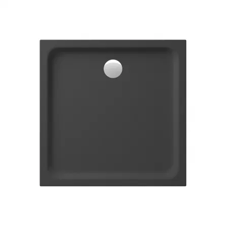 Cadita dus patrata TAKO 90x90x4 cm, negru mat, S204-030