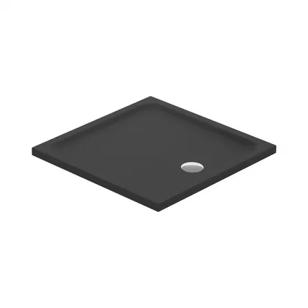 Cadita dus patrata TAKO 90x90x4 cm, negru mat, S204-030