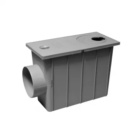 Camin pluvial Valrom PPR 140 de 140 mm culoare gri