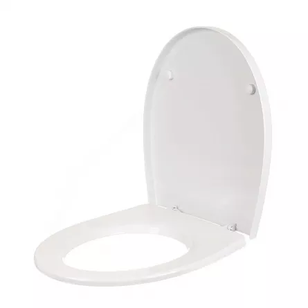 Capac WC Cersanit Delfi, polipropilena, antibacterian, alb