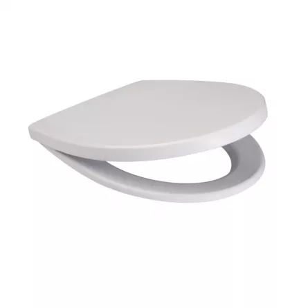 Capac WC Cersanit Delfi, polipropilena, antibacterian, alb