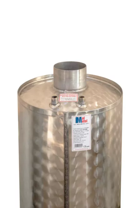 Bolier inox pe lemn cu serpentina 95l (fara soba)