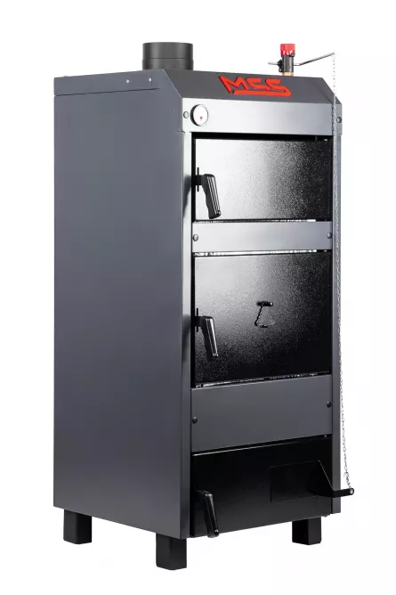 Cazan pe combustibil solid MSS ECO Plus 40 KW, focar otel 5 mm