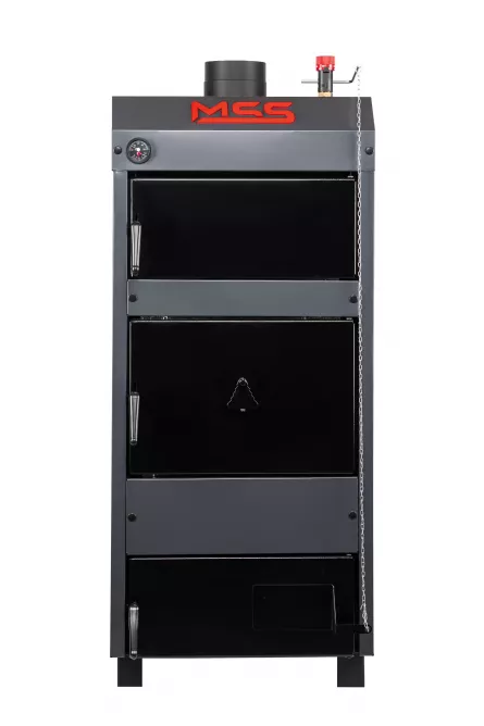 Cazan pe combustibil solid MSS ECO Plus 40 KW, focar otel 5 mm
