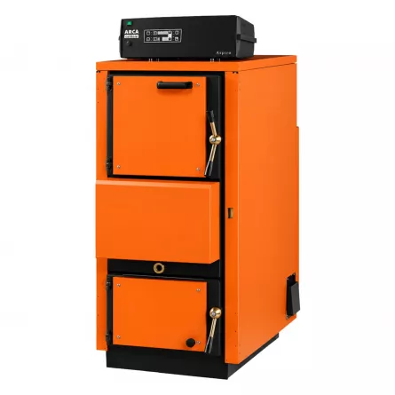 Centrala lemne gazeificare Arca Aspiro Arca Aspiro 43 inox culoare portocalie