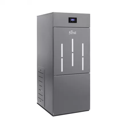 Centrala pe peleti Ferroli Biopellet PRO, 35 kW, din otel, tiraj fortat