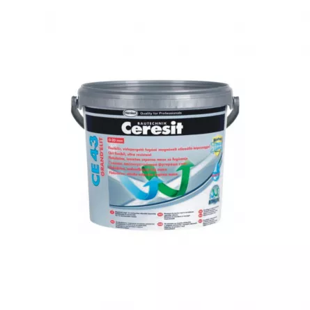 Chit de rosturi pentru gresie / faianta, interior / exterior, Ceresit CE43 Alb 5 kg