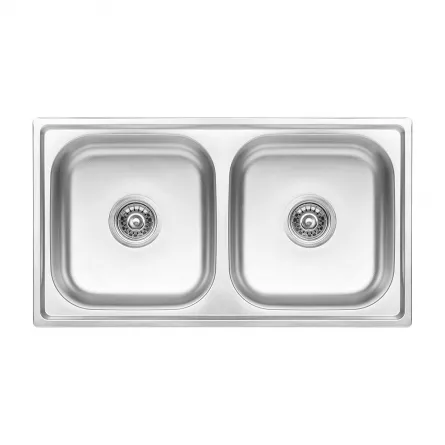 Chiuveta de bucatarie standard 2C SKS 320T, inox antichizat, dimensiuni 78 x 43 cm Chiuveta de bucatarie standard 2C SKS 320T, inox antichizat, dimensiuni 78 x 43 cm