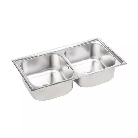 Chiuveta de bucatarie standard 2C SKS 320T, inox antichizat, dimensiuni 78 x 43 cm Chiuveta de bucatarie standard 2C SKS 320T, inox antichizat, dimensiuni 78 x 43 cm
